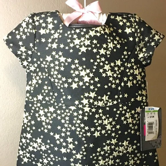 KOALA KIK Black with Gold Stars Dress - NEW WITH TAGS! - Picture 3 of 11